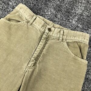 Vintage L.L. Bean Pants Mens 36x32 Beige Corduroy Straight USA Casual Workwear